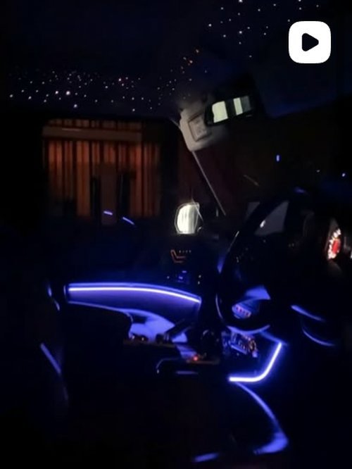 Car interior starlight ambient lighting