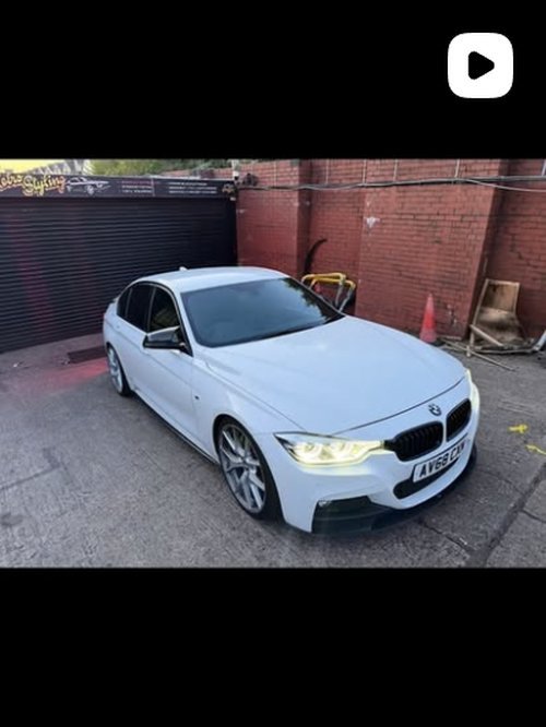 White BMW window tinting London